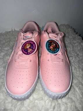 Puma Pink Kids Sneaker with Character Badge